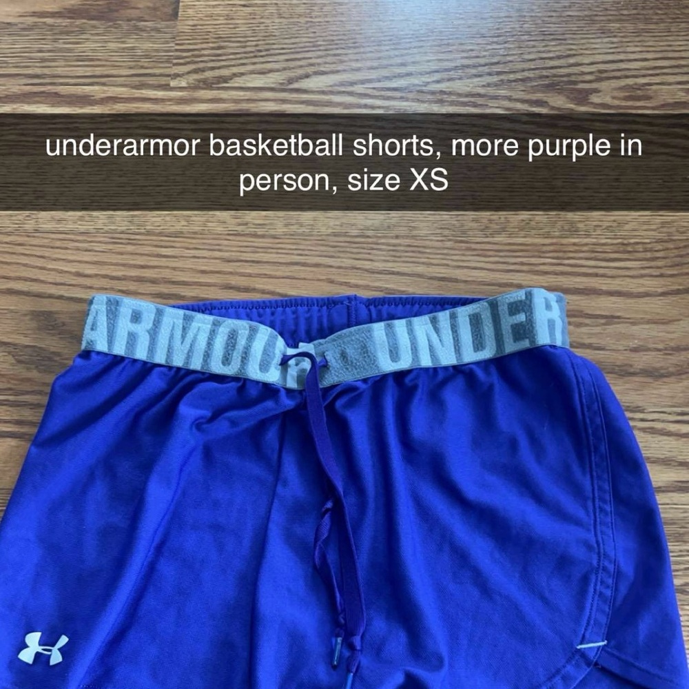 Under Armour Purple Basketball Shorts